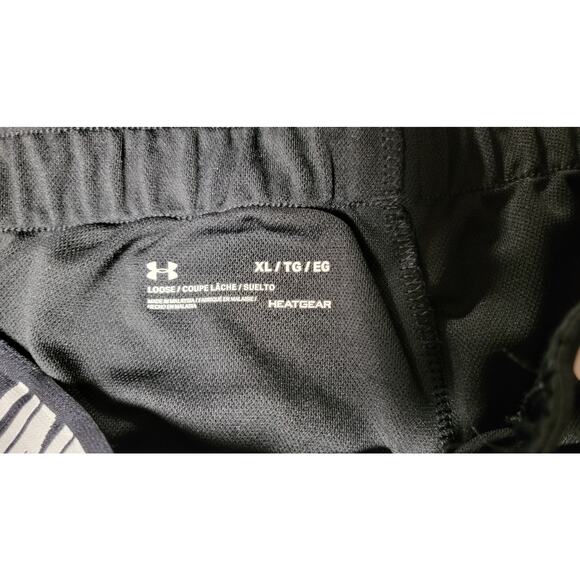 1 Pair Under Armour Boxer Brief Black X-Large XL Athletic Running Shorts - Picture 2 of 6